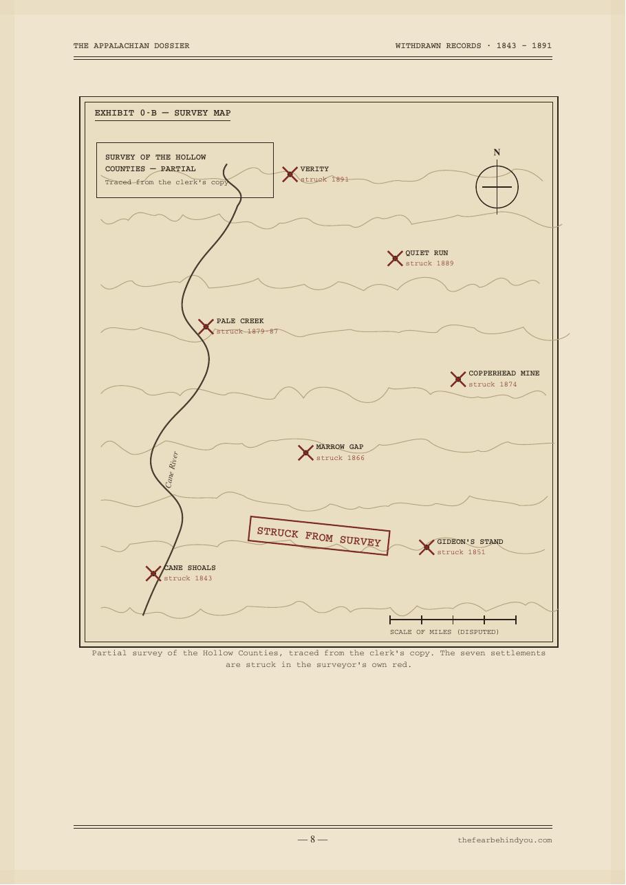 Exhibit 0-B — survey map of the Hollow Counties