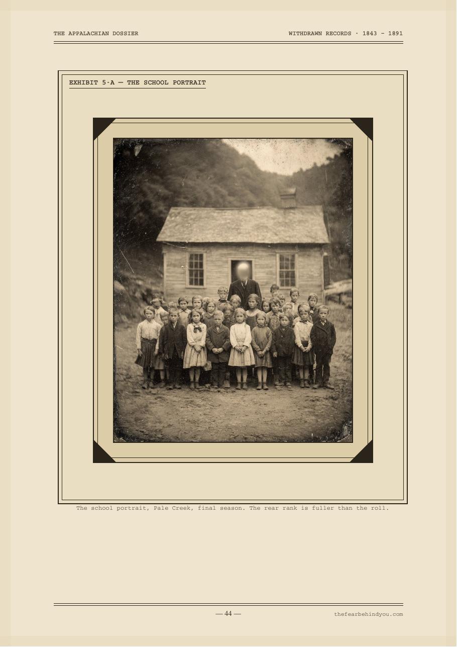 Exhibit 5-A — the school portrait, Pale Creek